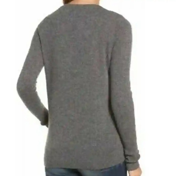 HALOGEN 100% Cashmere Sweater V Neck - Picture 3 of 10